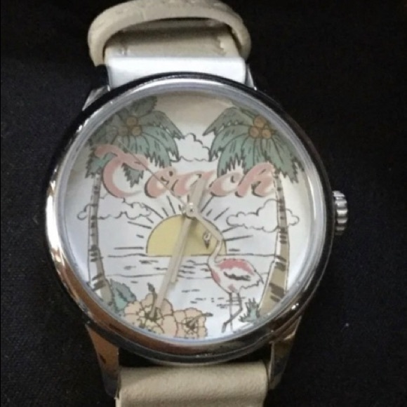 Coach Ladies Island Chalk Watch New in Box - Picture 1 of 5